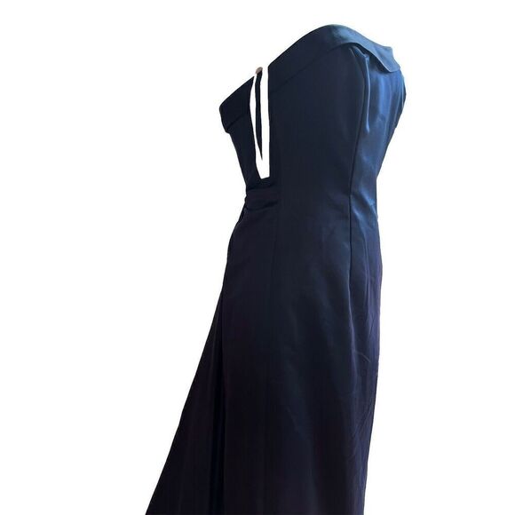 David’s Bridal Dress Navy Blue Strapless Long Formal women’s Size 2 - Picture 2 of 6